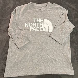 Women’s North Face Long Sleeve Shirt Gray Size Large